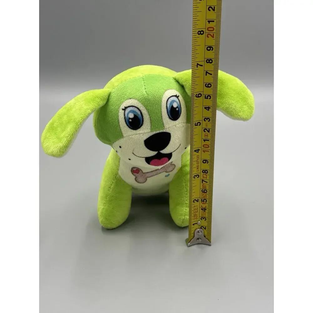 Livoti Toys Lime Mint Green Puppy Dog Plush 7 Inch Stuffed Animal